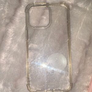 Clear Glitter iphone 15 pro max case